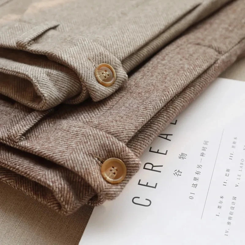 Woolen Pants Women'S Harem Pencil Pants 